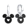 Серьги из серебра с фианитами (Арт.94025717)