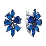 Серьги из серебра с фианитами (Арт.94026059)