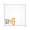 Серьга из золота с бриллиантом выращенным (Арт.9170005-5)