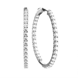 Серьги из серебра с фианитом (Арт.cz-e04454-x-w-x-x-w)