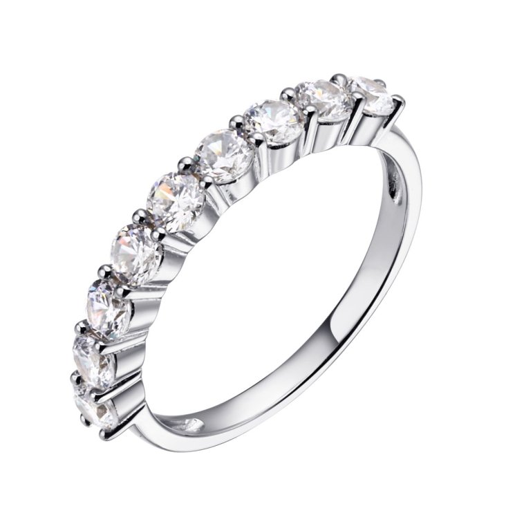 Кольцо из серебра с фианитом (Арт.cz-r00585-x-w-x-x-w)