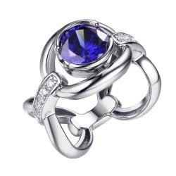 Кольцо из серебра с фианитом (Арт.cz-r03147-x-w-dt-x-w)