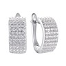 Серьги серебряные с фианитами «Spark Line Shine» Fresh Jewelry (арт.MP-E00300-X-W-X-X-W)