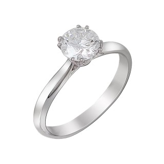 Кольцо с бриллиантом из белого золота «Eternity Elegance» Estet (арт.01К6711359)