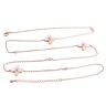 Ожерелье серебряное с жемчугом и фианитами «Lace Blossom» Fresh Jewelry (арт.PI-N04136-X-G-PN-X-W)