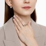 Серьги из комбинированного золота с бриллиантами (Арт.1021023)