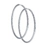 Серьги конго из серебра с алмазной гранью (Арт.94140004)