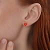 Серьги из серебра с эмалью «Дуэт Сердец» SOKOLOV (арт.94-122-02304-1)