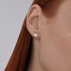 Серьги из серебра с эмалью «Дуэт Сердец» SOKOLOV (арт.94-122-02304-1)