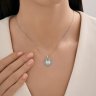 Подвеска из серебра с фианитами и эмалью (Арт.94-130-02354-1)