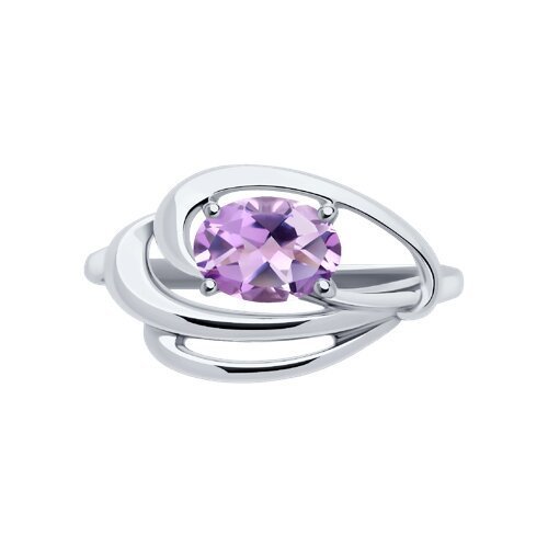 Кольцо из серебра с аметистом (Арт.94-310-00174-2)