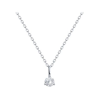 Колье из белого золота с бриллиантом (Арт.1070183-3)