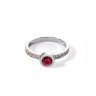 Coeur de lion кольцо red-silver 18 мм la_0228_40-0317_56