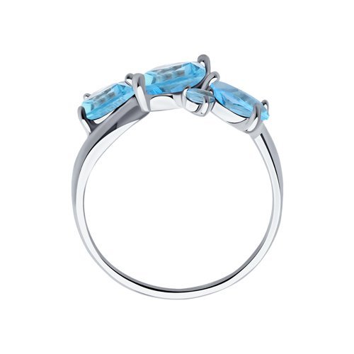 Кольцо из серебра с топазами (Арт.92011656)