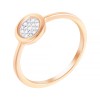 Кольцо с бриллиантами «Pink Halo» из золота JVG (арт.MR89650-RG_KO_PINK)