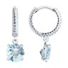 Серьги из серебра с топазами (Арт.92022928)