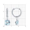 Серьги из серебра с топазами (Арт.92022928)