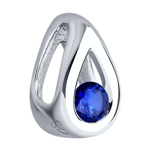 Подвеска из белого золота с сапфиром (Арт.2030293-3)