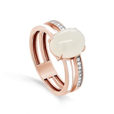 Кольцо золото с лунным камнем и бриллиантами Bloom «Лунное сияние» Kabarovsky (арт.11-01593-9010)