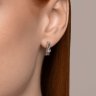 Серьги из белого золота с бриллиантами (Арт.1022241-3)