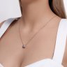 Колье из золочёного серебра с фианитами (Арт.93-170-01827-1)