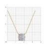 Колье из золочёного серебра с фианитами (Арт.93-170-01827-1)