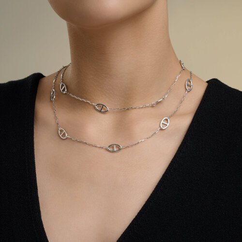 Колье из серебра (Арт.94071396)