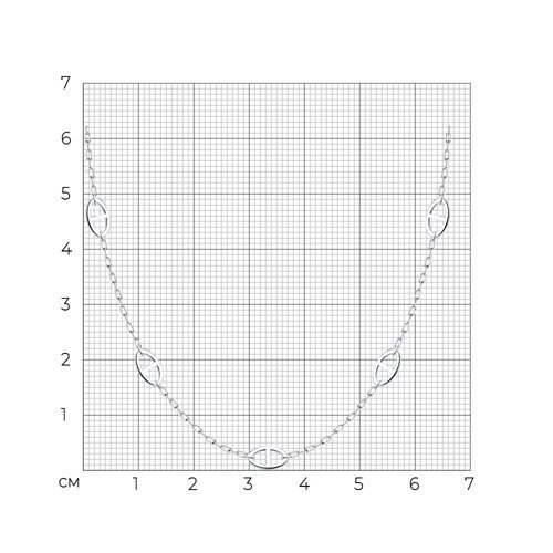 Колье из серебра (Арт.94071396)