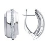 Серьги из серебра с фианитами (Арт.94-120-00426-1)