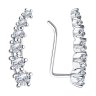 Серьги из серебра с фианитами (Арт.94-120-01507-1)