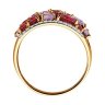 Кольцо золотое пробы 585 с миксом камней (Арт.51-310-02172-3)