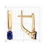 Серьги из золота с бриллиантами и сапфирами (Арт.51-220-02400-1)