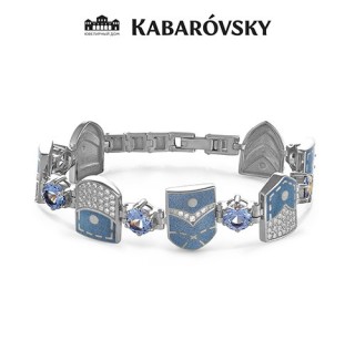 Браслет серебряный со шпинелью и фианитами «Silver Jeans Chic» Kabarovsky (арт.14-006-73103)