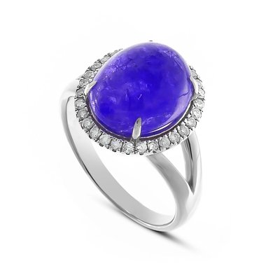 Кольцо с бриллиантами и танзанитом «Северное Сияние» La Nordica (арт.9110807)