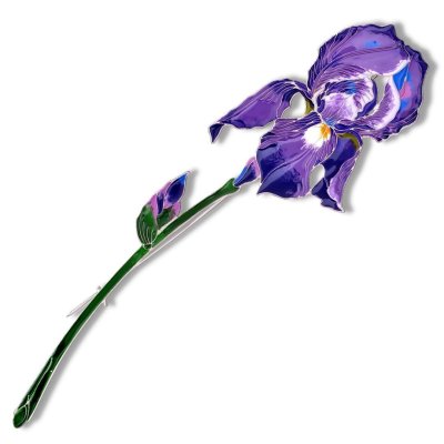 Брошь из серебра Т.Полякова &quot;Ирис&quot; (Арт.41486)