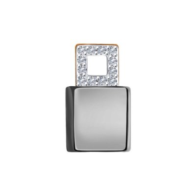 Подвеска из золота с бриллиантами и керамической вставкой (Арт.6035069)