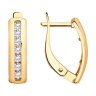 Серьги из золота с фианитами (Арт.028504)
