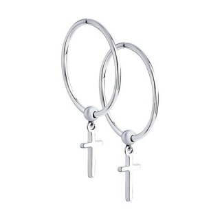 Серьги из серебра с крестиками «Небесный оберег» Соколов (арт.94023887)