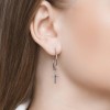 Серьги из серебра с крестиками «Небесный оберег» Соколов (арт.94023887)