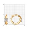 Серьги из золота с фианитами (Арт.029017)