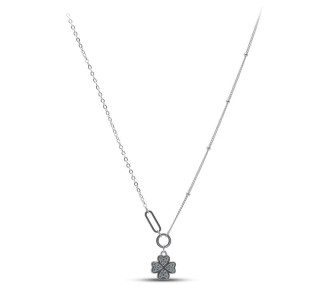 Ожерелье серебро с куб. цирконием «Крылья счастья» My Jewels (арт.0511)