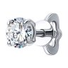 Серьга из белого золота с бриллиантом выращенным (Арт.9170006-3-5)