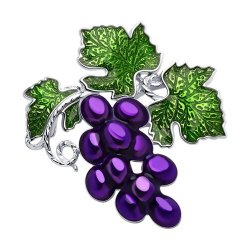 Брошь из серебра с эмалью (Арт.94040274)