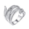 Кольцо с фианитами «Spark Line» из серебра 925 Fresh Jewelry (арт.MP-R00838-X-W-X-X-W)