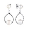 Серьги серебряные с жемчугом «Nautilus Grace» Fresh Jewelry (арт.PI-E02689-X-W-PN-X-X)