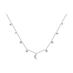 Колье из серебра с фианитами (Арт.94070271)