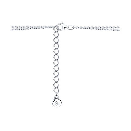 Колье из серебра с фианитами (Арт.94070690)