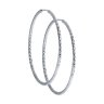Серьги конго из серебра с алмазной гранью (Арт.94140005)