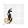 Брошь золотая пробы 585 с жемчугом (Арт.794011)
