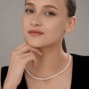 Колье из серебра с синтетическим жемчугом «Совершенная Нота» Соколов (арт.00119)